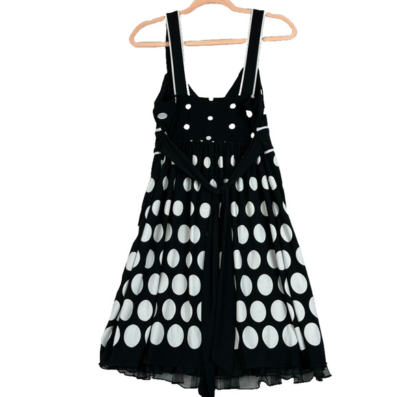 Speechless Womens Size Medium Black & White Polka Dot Print Summer Dress Y2k - Picture 2 of 7